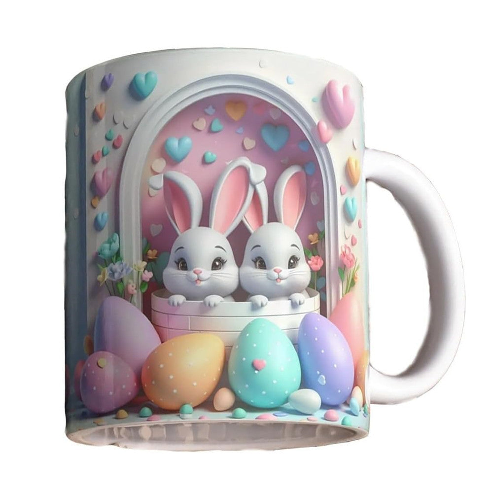 Easter Cartoon Rabbit Egg Mug